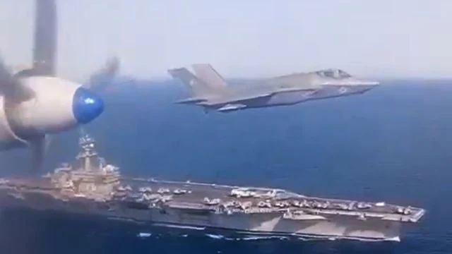 Máy bay F-35C của Hải quân Mỹ và Il-38N của Nga chạm trán trên biển