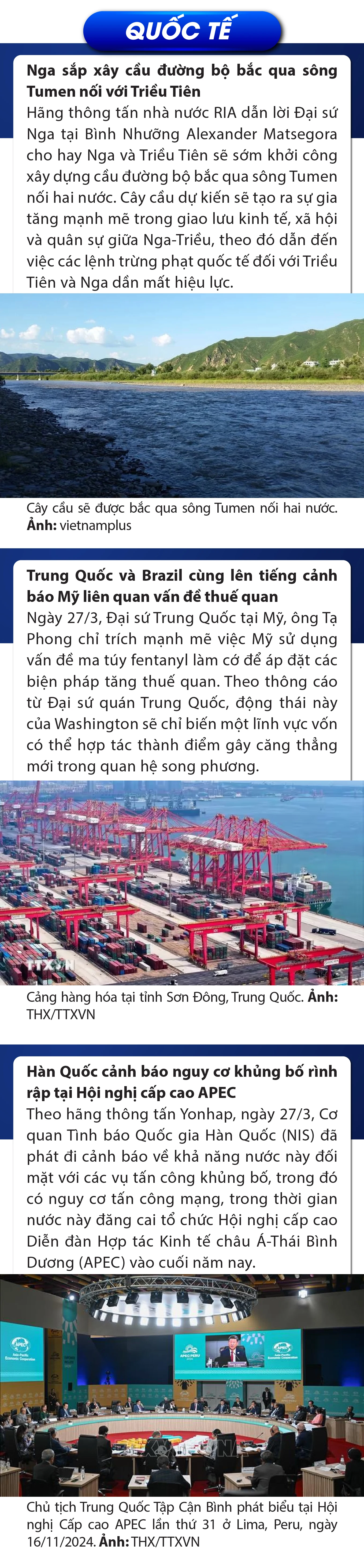 Sự kiện nổi bật trong nước, quốc tế ngày 27/3/2025