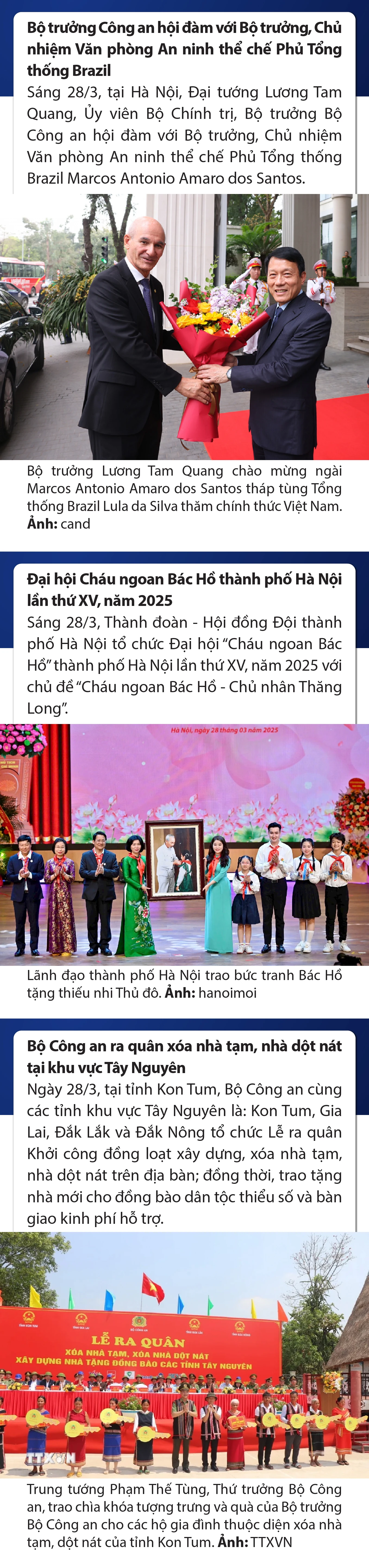 Sự kiện nổi bật trong nước, quốc tế ngày 28/3/2025