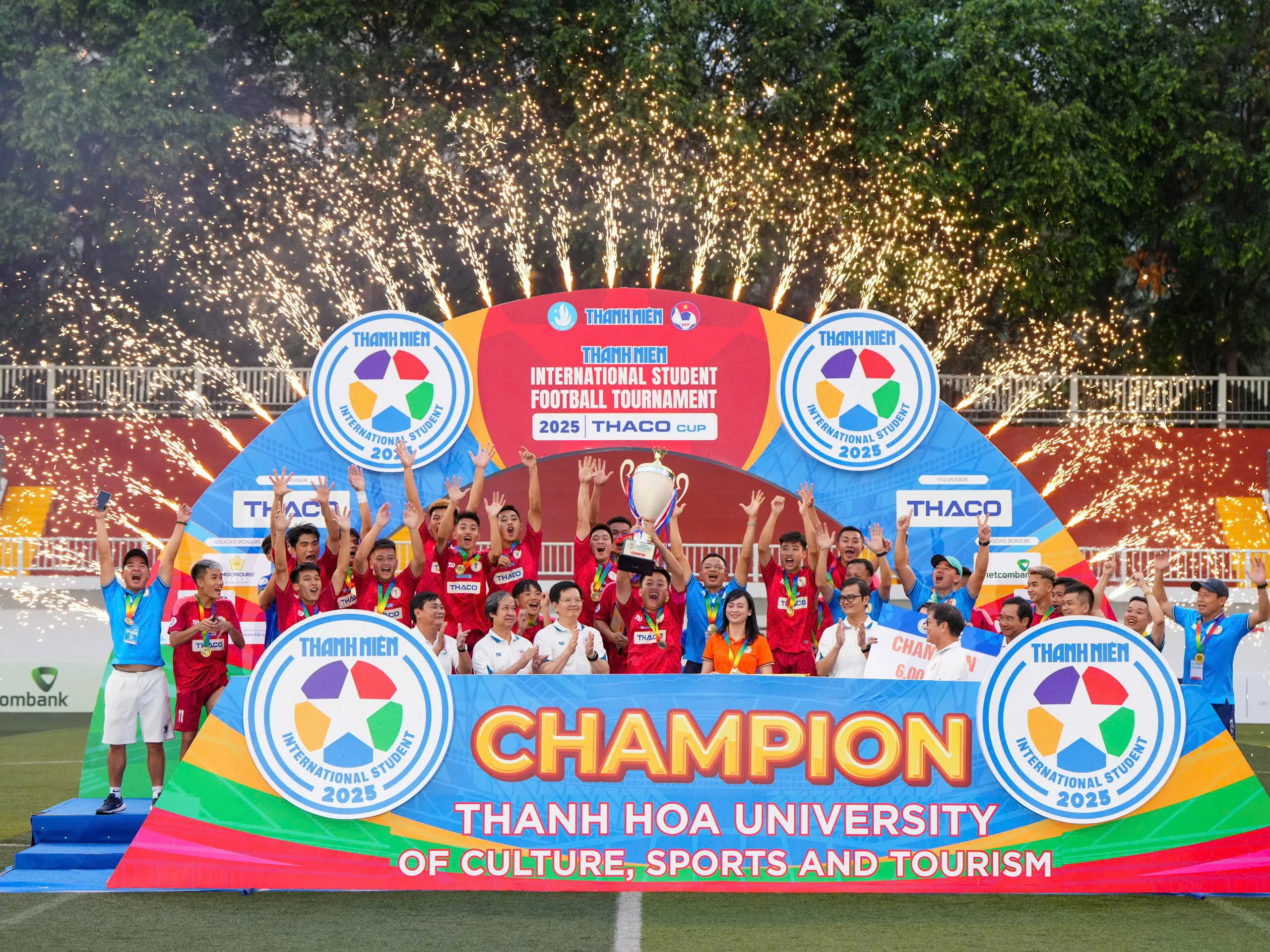 Trường ĐH VH,TT&DL Thanh Hóa vô địch Giải bóng đá Thanh Niên sinh viên quốc tế 2025