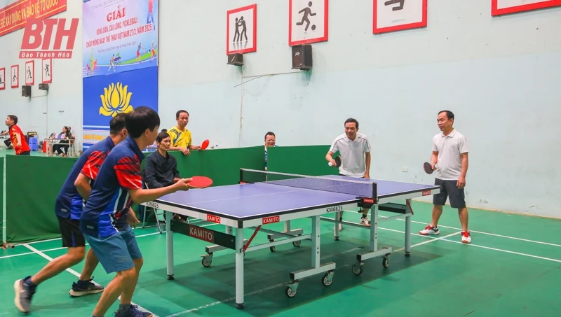 Bế mạc Giải bóng bàn, cầu lông, pickleball nhân Ngày Thể thao Việt Nam