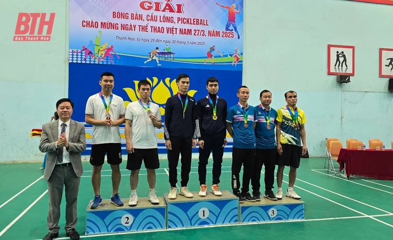 Bế mạc Giải bóng bàn, cầu lông, pickleball nhân Ngày Thể thao Việt Nam