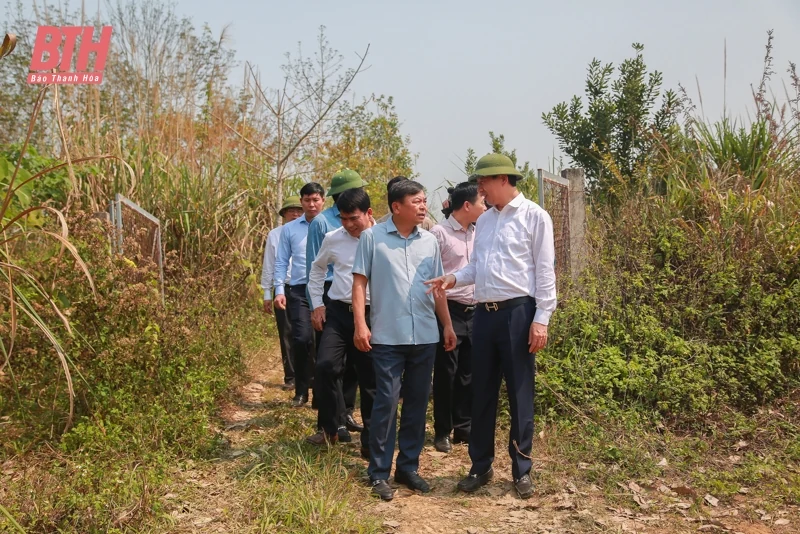 Quyết tâm khởi công xây dựng khu tái định cư cho các hộ dân thuộc Dự án hồ chứa nước bản Mồng giai đoạn 1 trước ngày 30/4