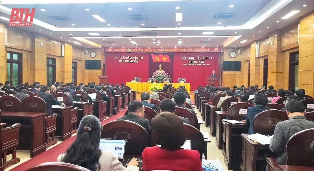 Hội nghị Ban Chấp hành Đảng bộ tỉnh lần thứ 40: Đánh giá tình hình quý I; nhiệm vụ trọng tâm quý II năm 2025