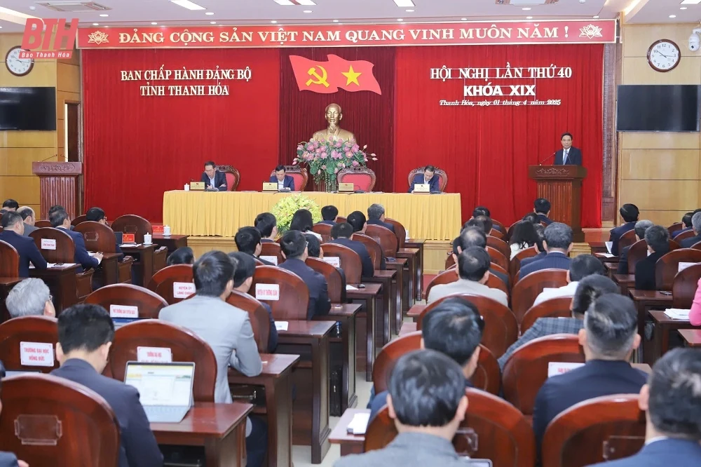 Hội nghị Ban Chấp hành Đảng bộ tỉnh lần thứ 40: Đánh giá tình hình quý I; nhiệm vụ trọng tâm quý II năm 2025