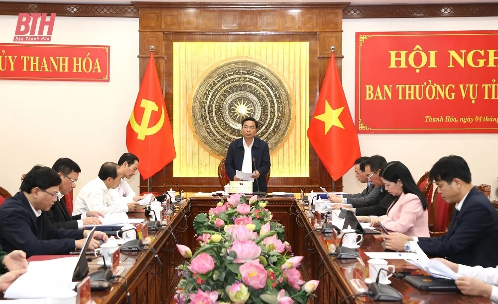 Ban Thường vụ Tỉnh ủy cho ý kiến vào các tờ trình của Đảng ủy UBND tỉnh về điều chỉnh, bổ sung kế hoạch đầu tư công