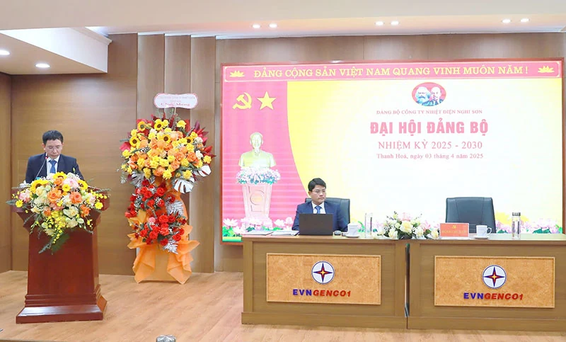 Đại hội Đảng bộ Công ty Nhiệt điện Nghi Sơn nhiệm kỳ 2025-2030 thành công tốt đẹp