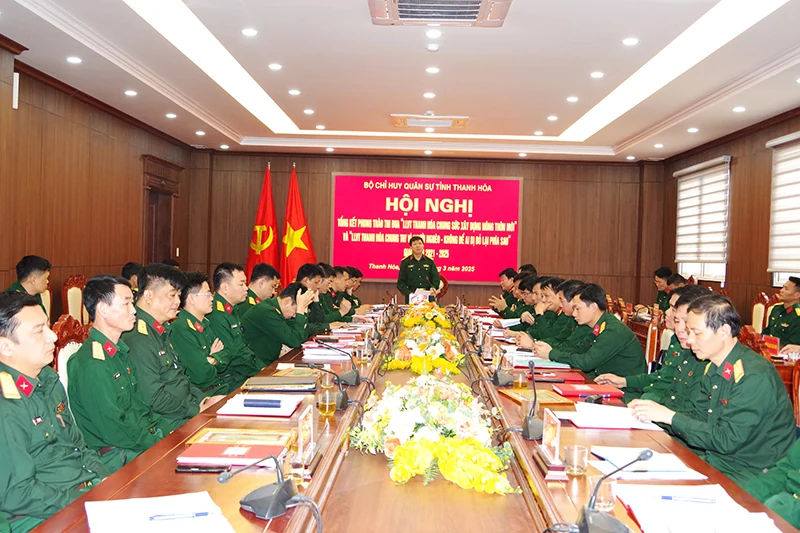 Tổng kết phong trào thi đua “LLVT tỉnh Thanh Hóa chung sức xây dựng nông thôn mới” và “LLVT tỉnh chung tay vì người nghèo – không để ai bị bỏ lại phía sau”, giai đoạn 2021 - 2025