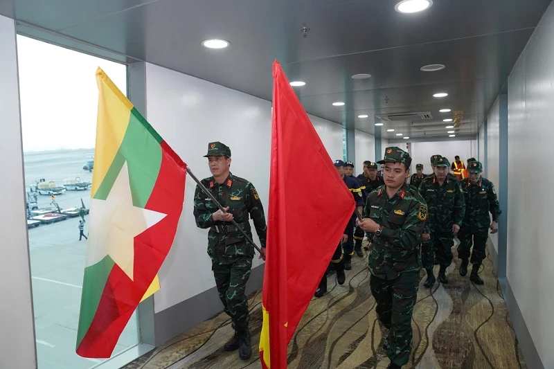 Công an, Quân đội Việt Nam cử lực lượng cứu nạn, cứu hộ đến Myanmar