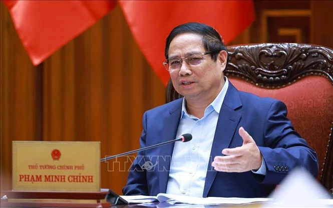 Thủ tướng Phạm Minh Chính chủ trì cuộc họp về việc Hoa Kỳ áp thuế đối ứng lên hàng Việt Nam