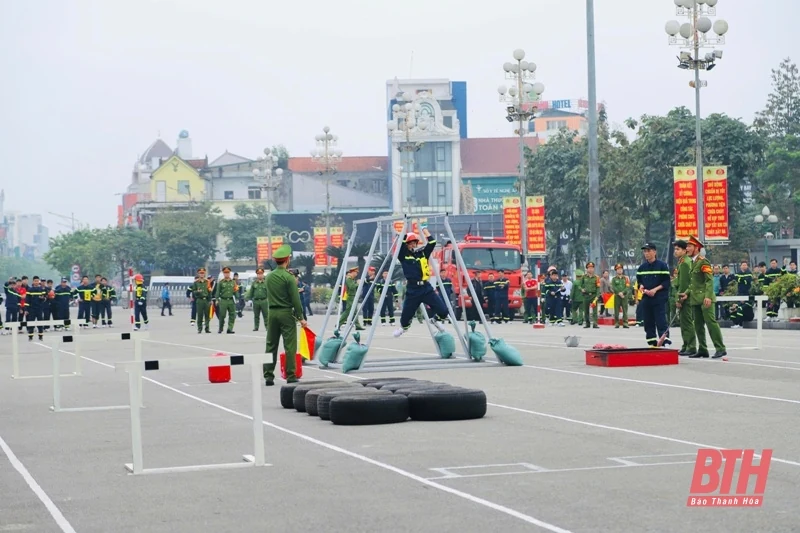 Thanh Hóa đoạt giải Nhì toàn đoàn Hội thi thể thao nghiệp vụ chữa cháy và cứu nạn, cứu hộ Khu vực III