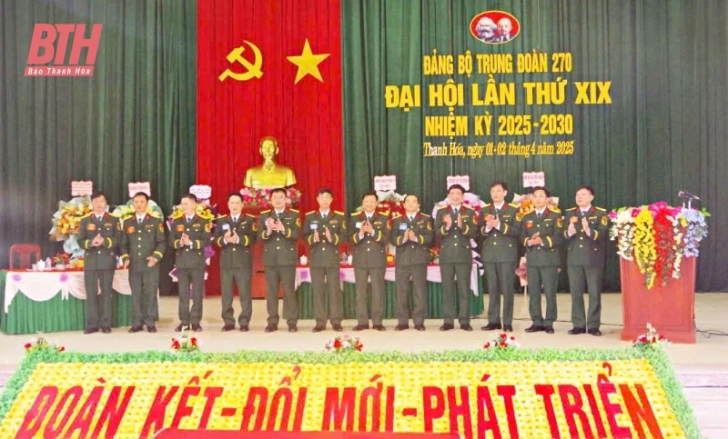 Đại hội đảng bộ Trung đoàn 270 (Sư đoàn 341) lần thứ XIX, nhiệm kỳ 2025-2030