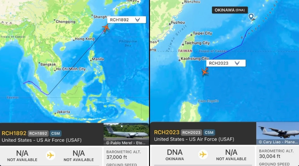 Flightradar24 vạch trần các hoạt động quân sự của Mỹ trên thế giới