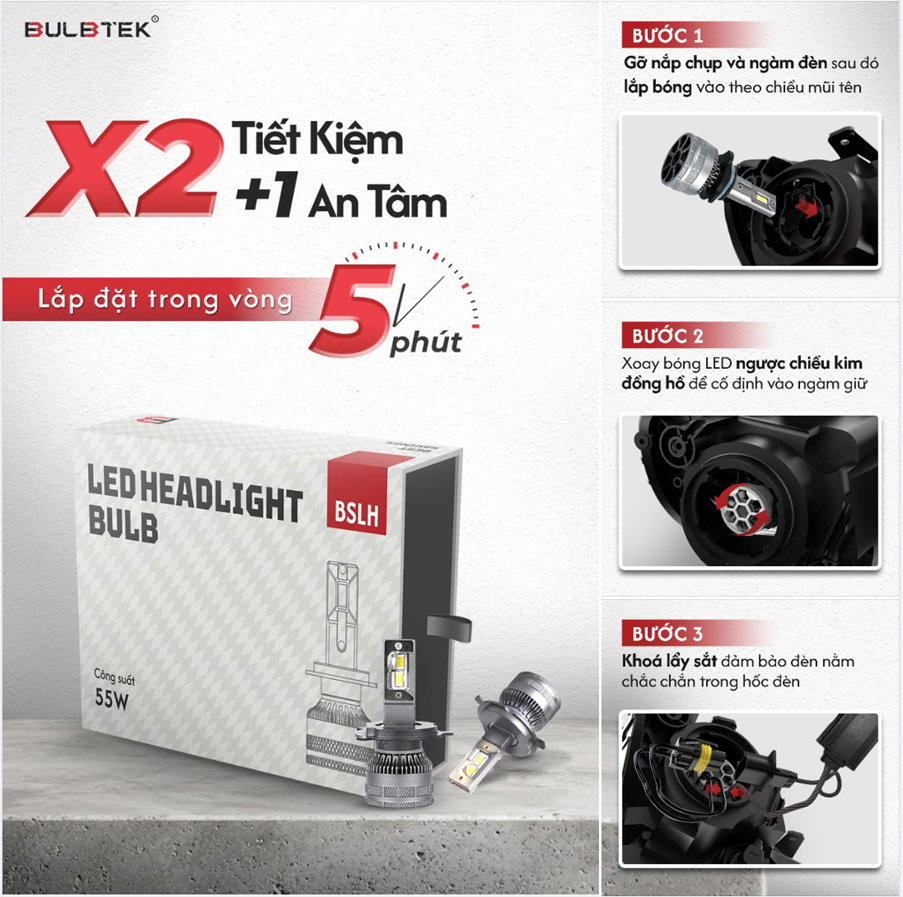 Thị trường Thanh Hoá đón làn gió mới: Bóng LED ô tô siêu bền, siêu tiết kiệm cho xe phổ thông