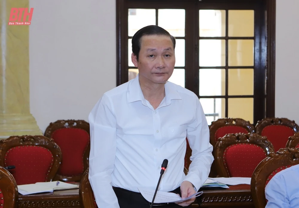 Ban Chính sách, Chiến lược Trung ương làm việc với Thường trực Tỉnh ủy Thanh Hóa về sơ kết 5 năm thực hiện Nghị quyết số 58-NQ/TW của Bộ Chính trị