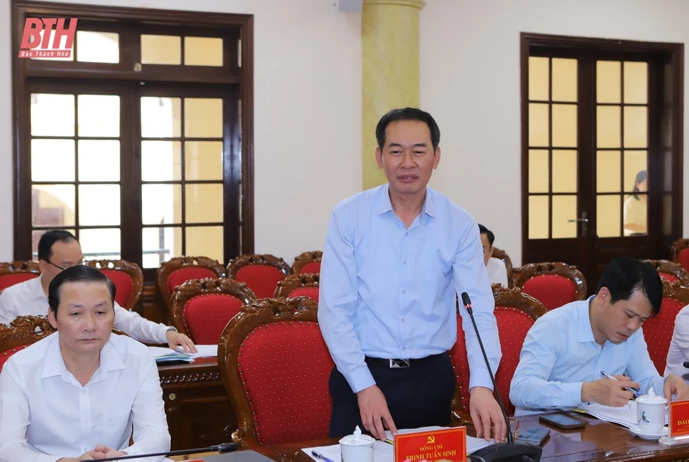 Ban Chính sách, Chiến lược Trung ương làm việc với Thường trực Tỉnh ủy Thanh Hóa về sơ kết 5 năm thực hiện Nghị quyết số 58-NQ/TW của Bộ Chính trị