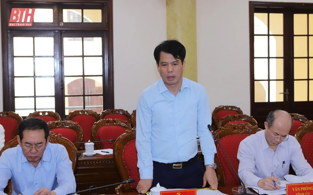 Ban Chính sách, Chiến lược Trung ương làm việc với Thường trực Tỉnh ủy Thanh Hóa về sơ kết 5 năm thực hiện Nghị quyết số 58-NQ/TW của Bộ Chính trị