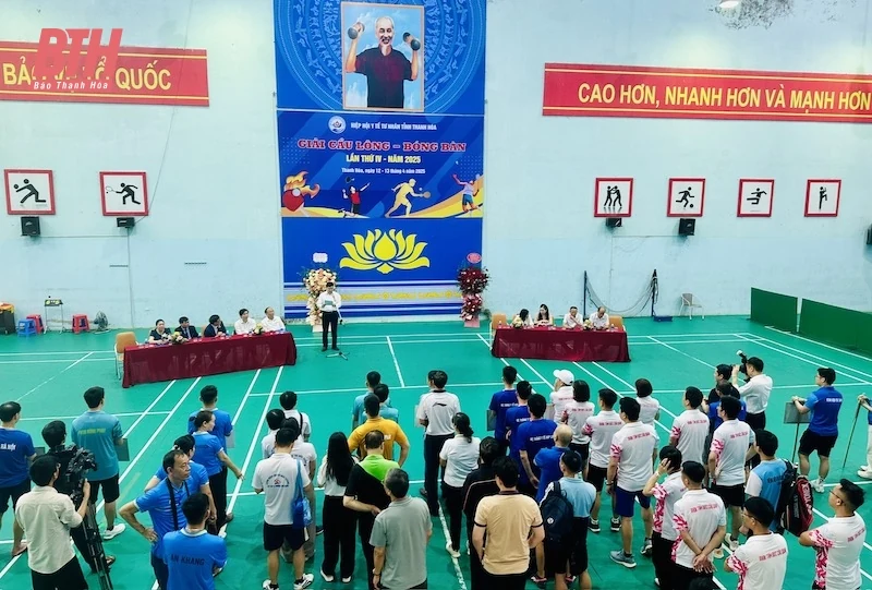 Giải bóng bàn, cầu lông Hiệp hội Y tế tư nhân tỉnh Thanh Hoá lần thứ 4