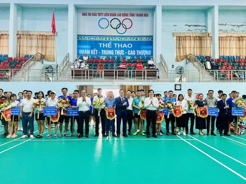 Giải bóng bàn, cầu lông Hiệp hội Y tế tư nhân tỉnh Thanh Hoá lần thứ 4