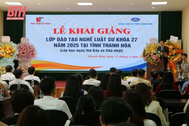 Khai giảng lớp đào tạo nghề luật sư tại Thanh Hoá