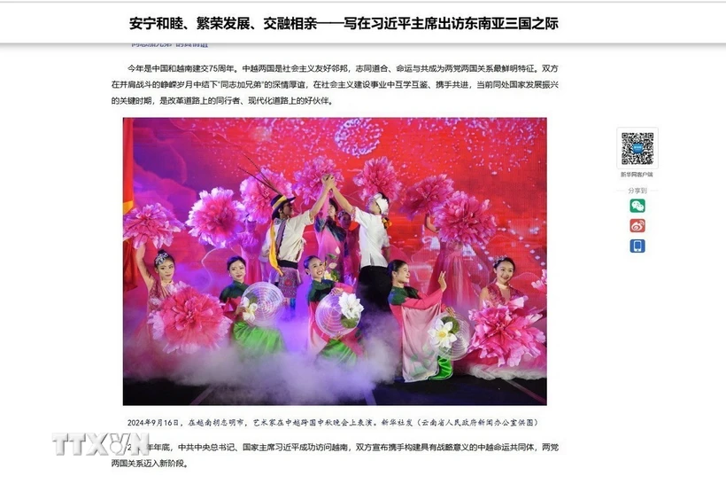 Tiếp tục củng cố tình hữu nghị “vừa là đồng chí, vừa là anh em” Việt-Trung