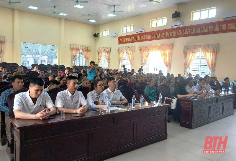 Tư vấn sức khỏe và tầm soát ung thư gan sớm cho 100 hội viên, nông dân huyện Cẩm Thủy