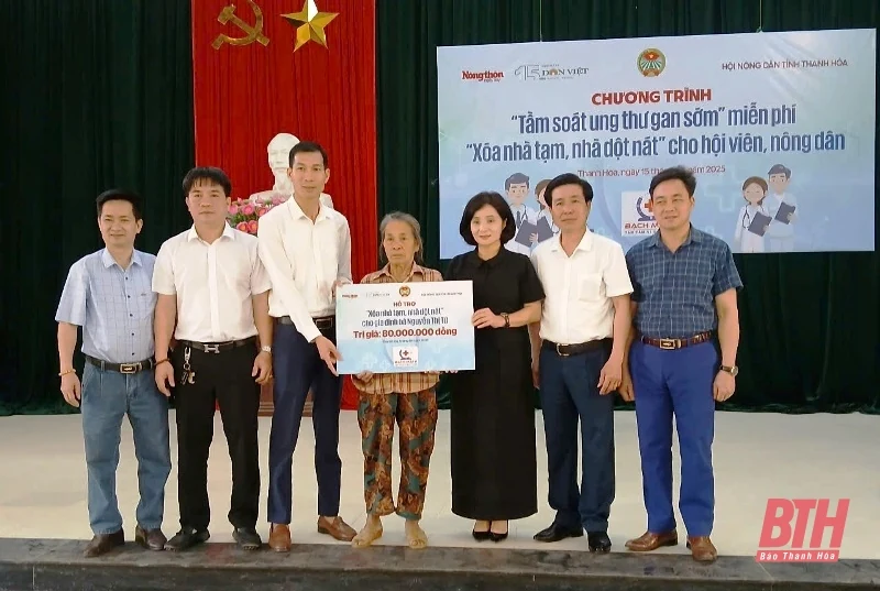 Tư vấn sức khỏe và tầm soát ung thư gan sớm cho 100 hội viên, nông dân huyện Cẩm Thủy