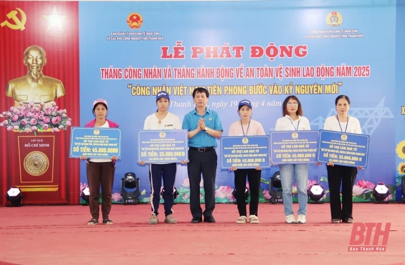 Công đoàn Khu Kinh tế Nghi Sơn và các khu công nghiệp phát động “Tháng Công nhân” năm 2025