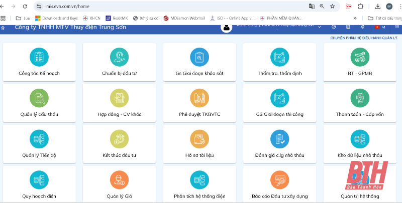 Thủy điện Trung Sơn sẵn sàng áp dụng chuyển đổi số vào các dự án đầu tư xây dựng