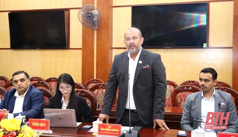 Thu hút doanh nghiệp Ấn Độ đầu tư trên 6 lĩnh vực tại Thanh Hóa