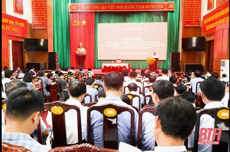 Thị xã Nghi Sơn dự kiến sắp xếp 30 xã, phường hiện hữu thành 10 đơn vị hành chính cấp xã