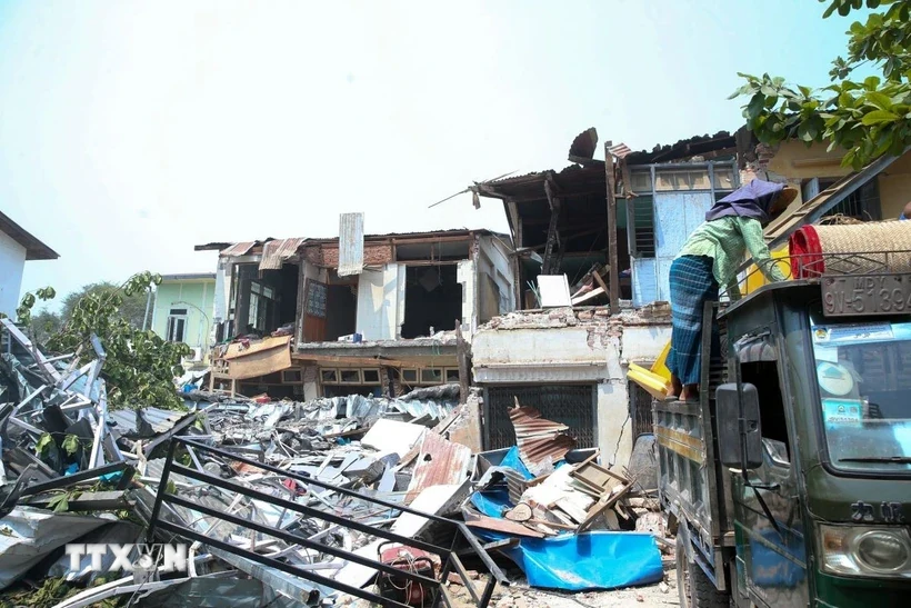 Tiếp tục xảy ra động đất độ lớn 5,6 ở Myanmar