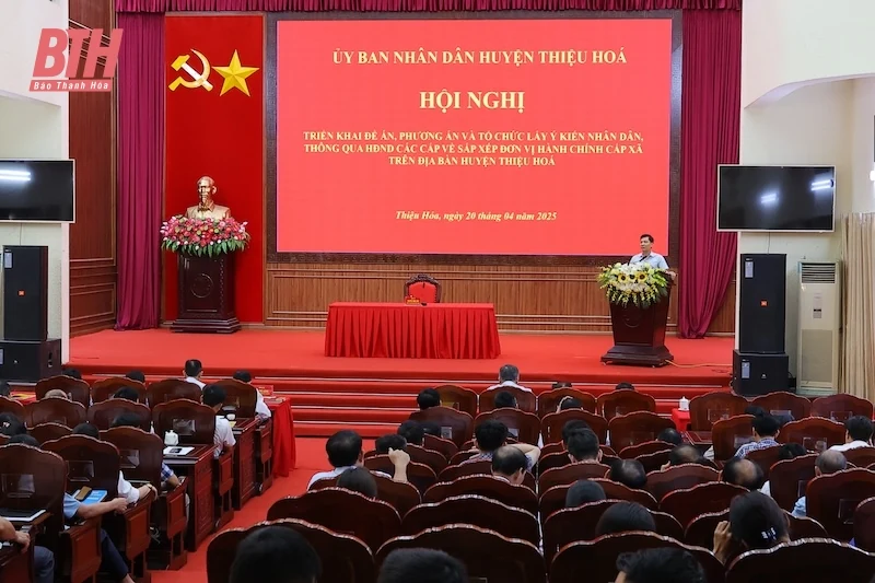 Thiệu Hóa dự kiến còn 5 đơn vị hành chính cấp xã sau sắp xếp