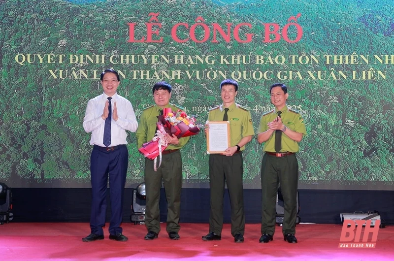 Công bố Quyết định chuyển hạng Khu bảo tồn thiên nhiên Xuân Liên thành Vườn quốc gia Xuân Liên