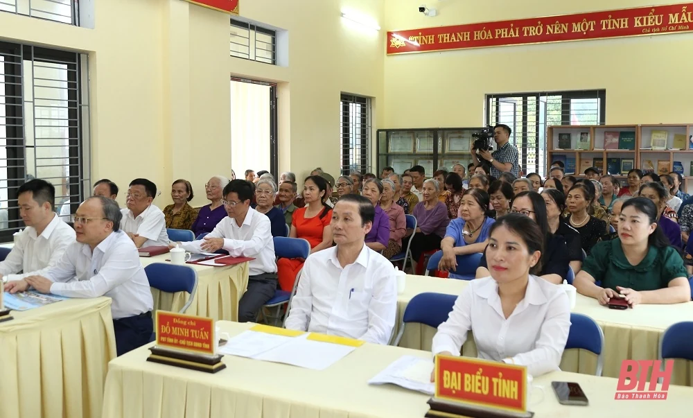 Chủ tịch UBND tỉnh Đỗ Minh Tuấn dự hội nghị lấy ý kiến Nhân dân về việc sắp xếp đơn vị hành chính cấp xã trên địa bàn thành phố Thanh Hóa