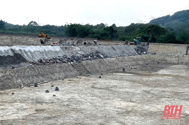 Đẩy nhanh tiến độ thi công Tiểu dự án đầu tư xây dựng công trình cải thiện cơ sở hạ tầng đô thị huyện Ngọc Lặc 