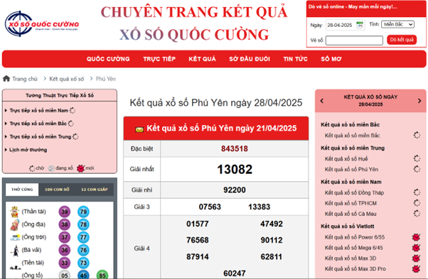 Xổ Số Quốc Cường - Địa chỉ tra cứu kết quả xổ số Phú Yên nhanh chóng và uy tín