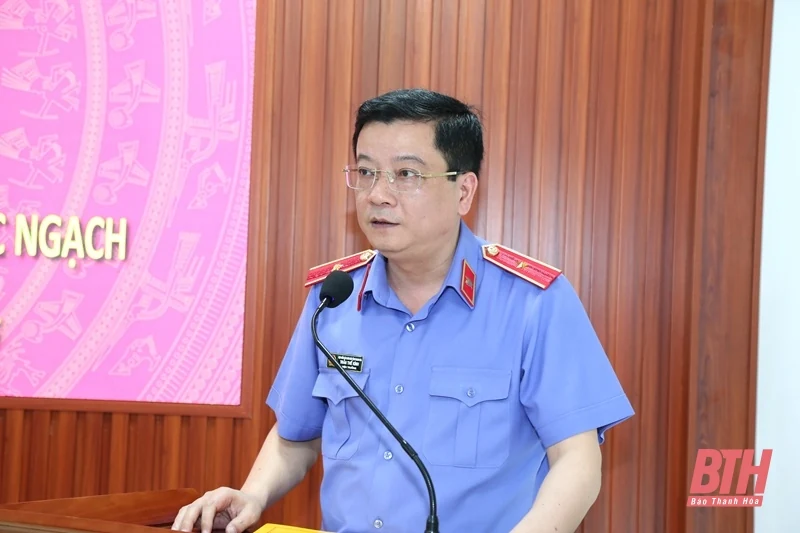 Viện Kiểm sát Nhân dân tỉnh Thanh Hóa công bố và trao quyết định bổ nhiệm chức danh kiểm sát viên các ngạch