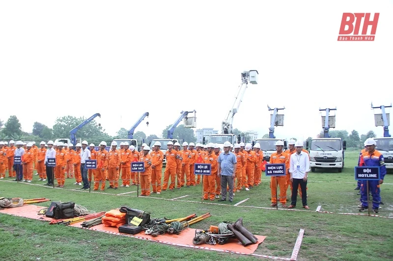 Công ty Điện lực Thanh Hóa nâng cao chất lượng chương trình diễn tập, sẵn sàng ứng phó thiên tai 