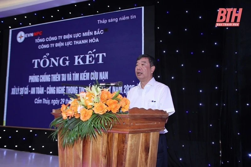 Công ty Điện lực Thanh Hóa nâng cao chất lượng chương trình diễn tập, sẵn sàng ứng phó thiên tai 