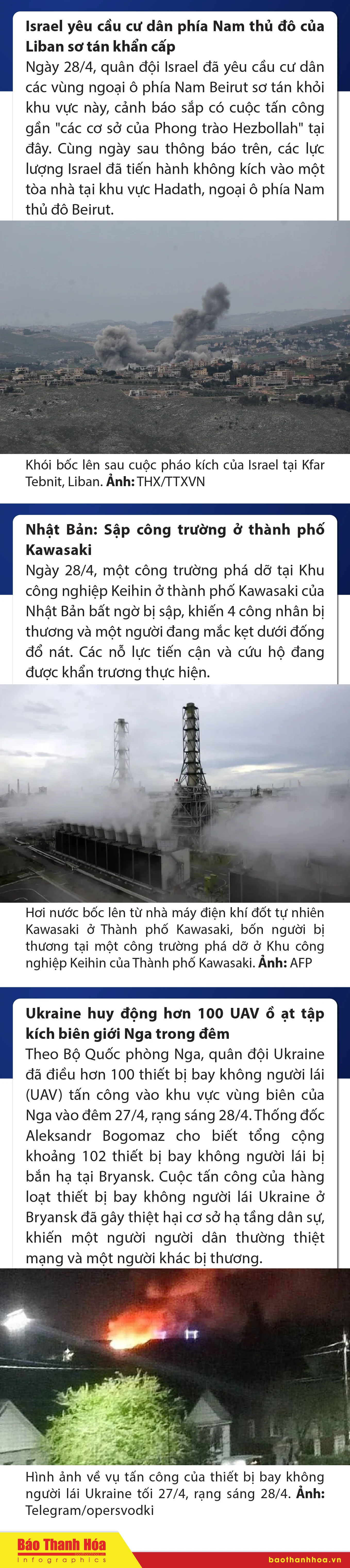 Sự kiện nổi bật trong nước, quốc tế ngày 28/4/2025