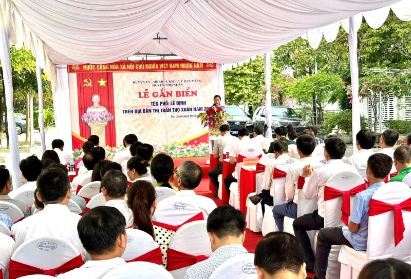  Thọ Xuân công bố đặt tên đường, phố trên địa bàn huyện