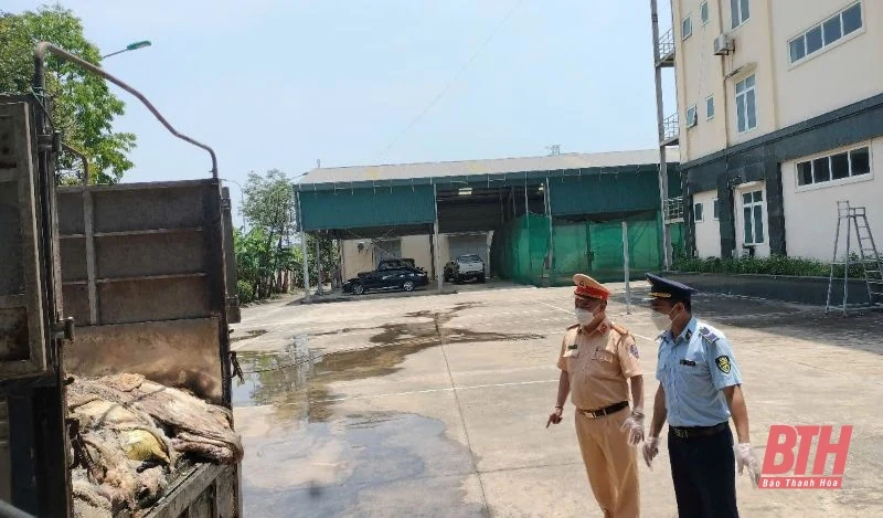 Tiêu hủy gần 5 tấn da trâu, bò không rõ nguồn gốc, xuất xứ
