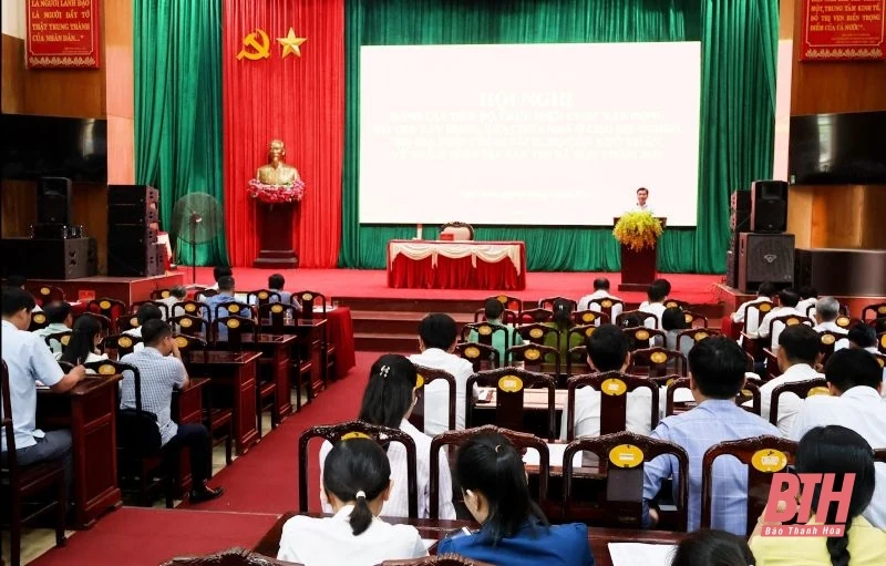 Thị xã Nghi Sơn phấn đấu hoàn thành xây dựng mới và sửa chữa nhà theo Chỉ thị số 22-CT/TU trước ngày 30/6