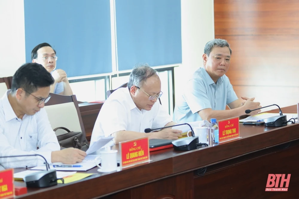 Bí thư Tỉnh ủy Nguyễn Doãn Anh làm việc với TP Thanh Hóa về chuẩn bị kết thúc đơn vị hành chính cấp huyện