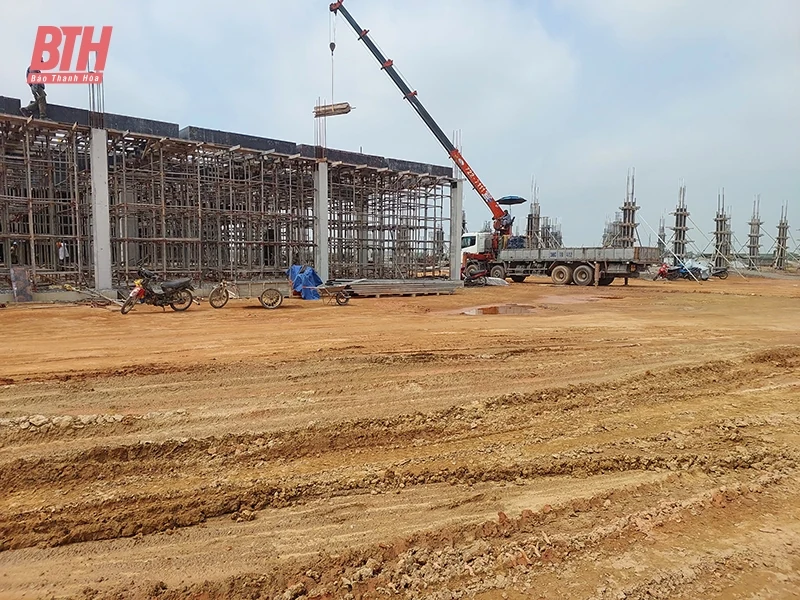 Hậu Lộc đầu tư xây dựng hạ tầng cụm công nghiệp Liên Hoa