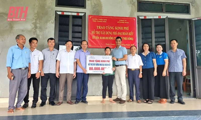 Thiệu Hóa: Huy động hơn 13 tỷ đồng hỗ trợ xây nhà ở cho hộ nghèo, hộ gia đình chính sách, hộ còn khó khăn về nhà ở 