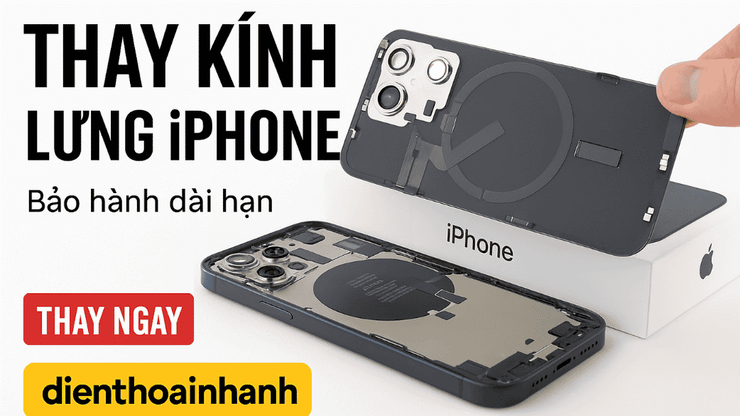 Thay kính lưng iPhone có ảnh hưởng gì không?
