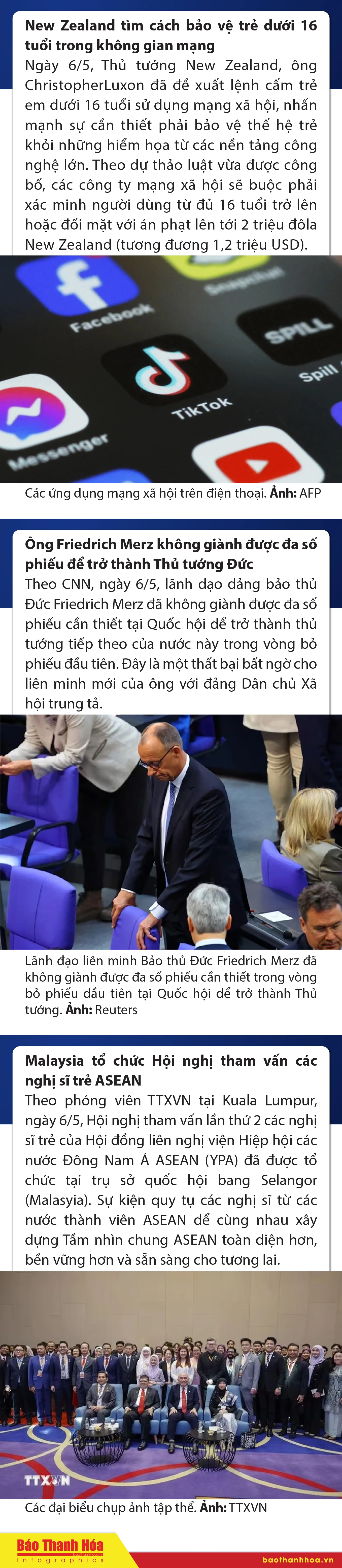 Sự kiện nổi bật trong nước, quốc tế ngày 6/5/2025