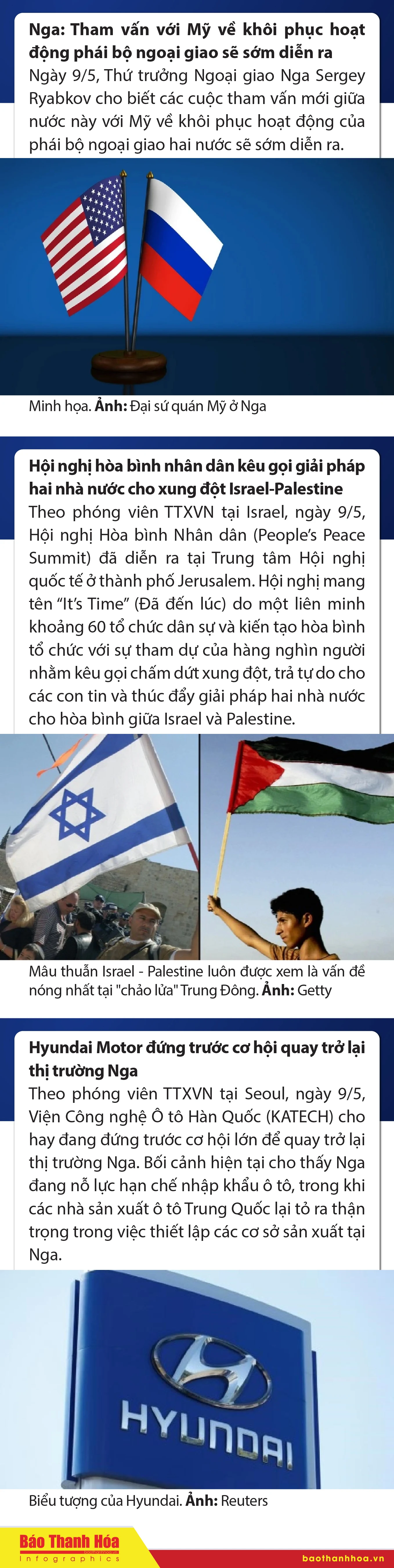 Sự kiện nổi bật trong nước, quốc tế ngày 9/5/2025